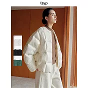 ltyp旅途原品 95白鵝絨廓感羽絨服女冬季新款寬鬆休閒保暖羽絨外套 M L  M 象牙白