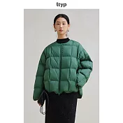 ltyp旅途原品 95白鵝絨廓感羽絨服女冬季新款寬鬆休閒保暖羽絨外套 M L  M 森林綠