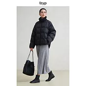 ltyp旅途原品 95白鵝絨廓感羽絨服女冬季新款寬鬆休閒保暖羽絨外套 M L  M 經典黑
