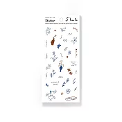 【Laszlo】手帳貼紙 | 舒媞 Shuti illustration _ 線條與花