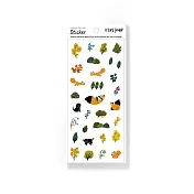 【Laszlo】手帳貼紙 | 兒童島 KIDISLAND _ 小動物與秋天碎片