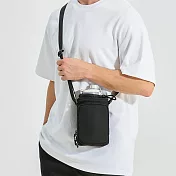 【HandStyle】男包 日式雙倉大收納獨立拉鍊前袋束口水壺包(8015)_94065