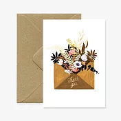 【AWS】Flower Envelop - Thank you 感謝卡