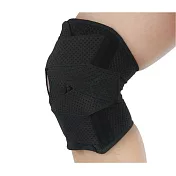 【TRUSTO】可調節護膝加壓綁帶髕骨半月板護膝 新八代旗艦款(單支) 黑色M