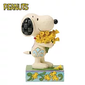 【正版授權】Enesco 史努比 手拿水仙花 塑像 公仔/精品雕塑 Snoopy/PEANUTS