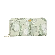 【HandStyle】女長夾 典雅多卡位質感花卉刺繡女用長夾(30045) _綠色