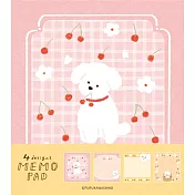 【日本Wa-Life】春限定|便條紙 ‧ 櫻花與小白狗