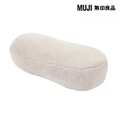【MUJI 無印良品】保暖多用途靠枕/迷你/灰米49x22x15cm