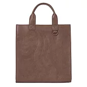 [星巴克]深棕皮革中禮袋提袋