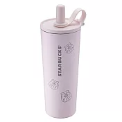 [星巴克]幸福達摩吸管蓋不鏽鋼TOGO冷水杯