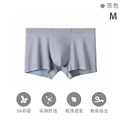 【TANBO】男士內褲 莫代爾棉 彈力貼身 舒適透氣 -灰色(M)