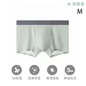 【TANBO】男士內褲 冰絲無痕 柔軟舒適 -海鹽藍(M)