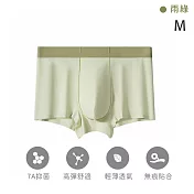 【TANBO】純棉男士內褲 高透氣性 舒適柔軟 -雨綠(M)