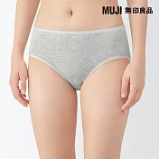 【MUJI 無印良品】女針織高腰內褲 S 灰色
