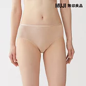 【MUJI 無印良品】女彈性中腰內褲 S 黃橘