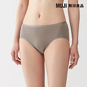 【MUJI 無印良品】女彈性中腰內褲 M 摩卡棕