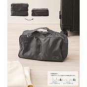 日本3COINS-可壓縮旅行貼身衣物迷你收納型 - 酷黑