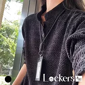 【Lockers 木櫃】美式小香風半高領保暖打底衫 L114121002 黑色L