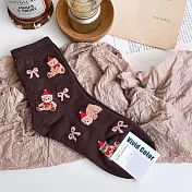 Kankoku韓國  叮叮噹聖誕襪子   * 棕色