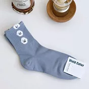 Kankoku韓國  三顆毛絨動物襪  * 藍色