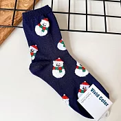Kankoku韓國 溫馨聖誕節可愛襪   * 雪人