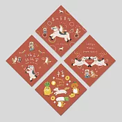 【 Hello Studio 你好工作室 】 馬上會幸福 Lucky Pony Year | 春聯四入組