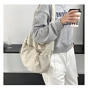 O-ni O-ni全新品精選優質防水牛津布大容量簡約時尚大包包輕量級經久耐用皺褶包(品質保證)(bag-6166)  卡其色