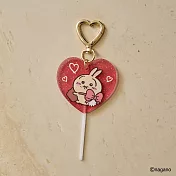 吉伊卡哇 情人節限定壓克力棒棒糖吊飾 兔兔