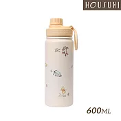 【HOUSUXI舒希】迪士尼系列-鎖蓋保溫瓶(附吸管)600ml(A3)(任選) 小熊維尼