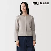 【MUJI 無印良品】女裏毛開襟衫 S 摩卡棕