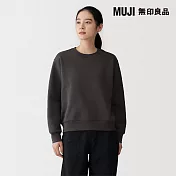 【MUJI 無印良品】女裏毛圓領衫 S 深灰