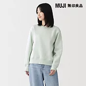 【MUJI 無印良品】女裏毛圓領衫 S 淺綠