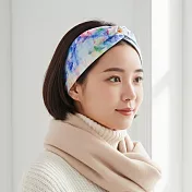 【HandStyle】髮箍 藝術印象派油畫筆觸扭結寬邊髮箍(38025) _抽象暈染