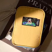 【瀏海樹】旅行護照包 附掛繩 - 芥末黃