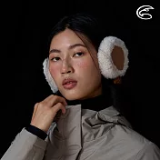 ADISI 麂皮絨毛極地保暖四戴式可折疊耳罩 AS25054 ｜刷毛 抗風 保暖耳罩 摺疊收納 F 棕色