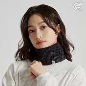 ADISI 雙色針織Oceanpure抗菌二用保暖脖圍 AS25034 ｜刷毛 保暖頭帶 保暖圍脖 蚵紗 海毛紗 F 石墨藍