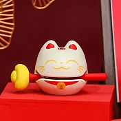 【E.dot】招財貓財富+1木魚 白色