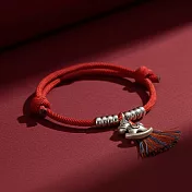 【HandStyle】手鍊 靈動小馬流蘇手工編織個性開運手練(05040) _女款x紅色