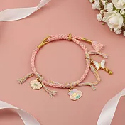 【HandStyle】手鍊 夢幻粉嫩繽紛流蘇琺瑯彩繪編織手鍊(25040) _粉色福袋蝴蝶#4