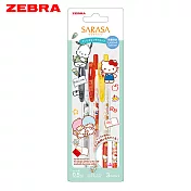 ZEBRA 三麗鷗家族限量聯名 SARASA CLIP鋼珠筆0.5 3色組 B