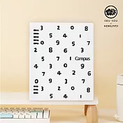 KOKUYO SOUSOU×Campus經典8孔活頁本 A5-白