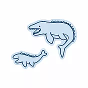 【日本EL COMMUN】恐龍家族 造型貼紙2入組 ‧ 滄龍