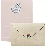 【日本EL COMMUN】松尾Miyuki 插畫貓信封紙組 ‧ Amy