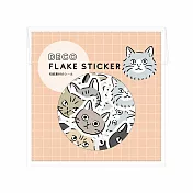 【日本EL COMMUN】DECO散裝貼紙包24枚入 ‧ 貓咪