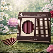 【日本香彩堂】京都彩 線香5款*3支(附線香座) ‧ Floral (金木犀+梅+蓮+薔薇+櫻)