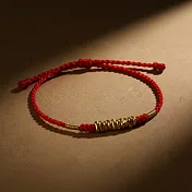 【HandStyle】手鍊 噴砂碎金質感編織紅繩開運轉運手鍊(23025) _平安紅