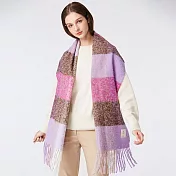 【ST.MALO】秘魯文藝復興羊駝雲絨披肩-2510WS- F 紫羅蘭