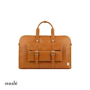 Moshi Treya 超輕量皮革劍橋筆電包 焦糖棕