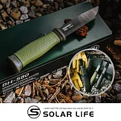 MORAKNIV 2000 (S) 35週年紀念不鏽鋼直刀/黑刃.戶外直刀 求生野營刀 多功能露營刀 登山直刀 戰術刀具 綠柄 14793