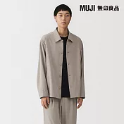 【MUJI 無印良品】男速乾外套 S 灰棕